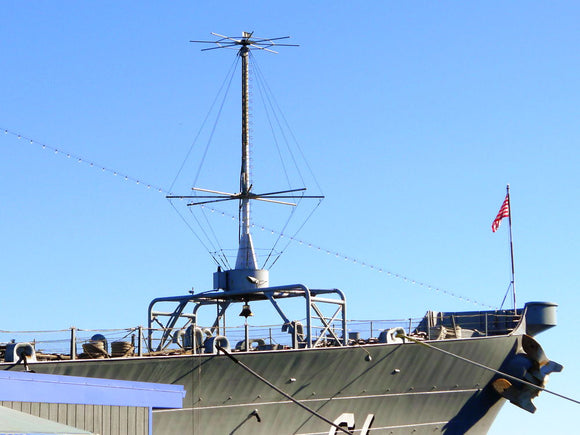 USS Iowa Discone Antenna
